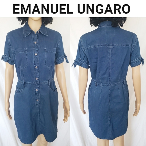 Emanuel Ungaro Dresses & Skirts - EMANUEL UNGARO Denim Dress